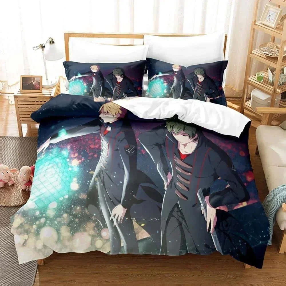 2 characters 3D Print Anime World Trigger Printed Bedding Set
