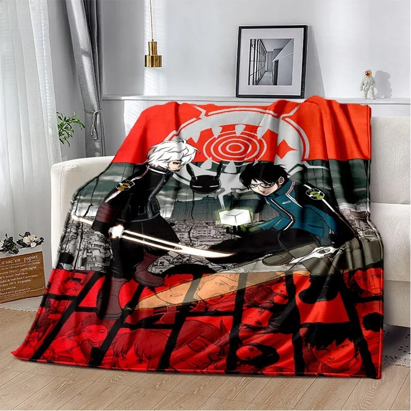 New Yƫma Kuga & Osamu Mikumo World Trigger Cartoon Soft Blanket
