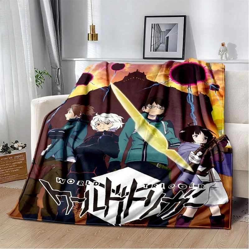 Comfort Anime World Trigger Cartoon Soft Blanket