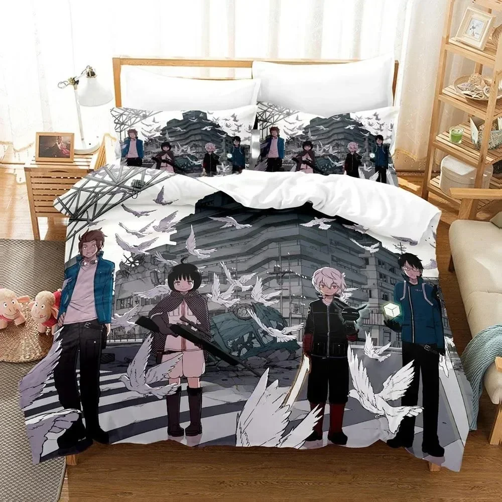 High Quality 3D Print Anime World Trigger Printed Bedding Set