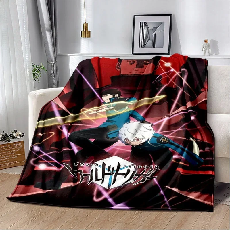 Yūma Kuga & Osamu Mikumo World Trigger Cartoon Soft Blanket