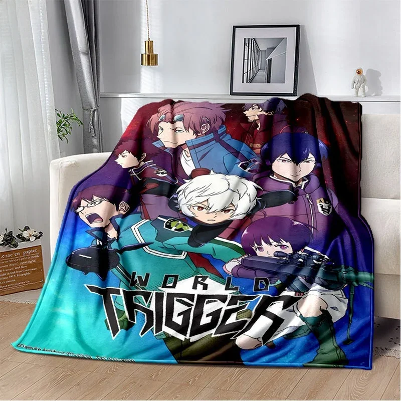 Try Hard Anime World Trigger Cartoon Soft Blanket