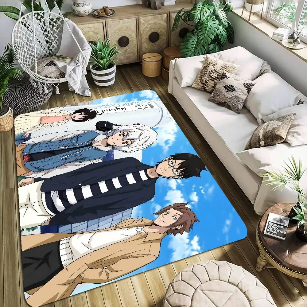 4 character Anime Cartoon World Trigger Rug